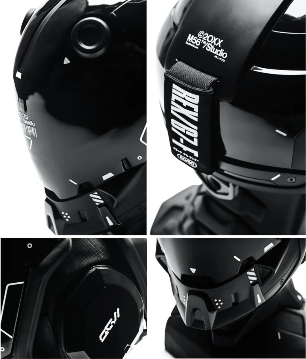 Machine56 Wearable Black Helmet Art Mask M56/REX-G7.V1 | eBay