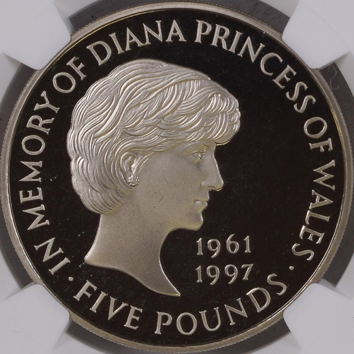 GREAT BRITAIN. 1999, 5 Pounds, Silver - NGC PF69 - Princess Diana