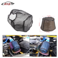 Black Universal Water Guard Cold Air Intake Pre-Filter Cone Filter Cover Dustpro