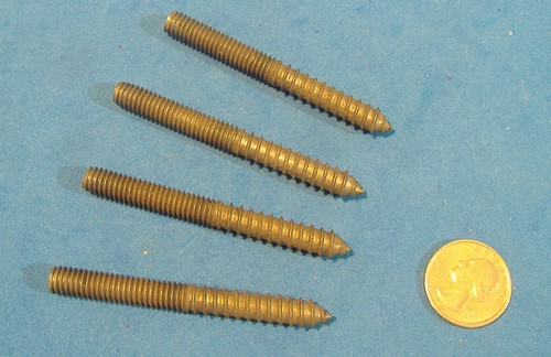 LOT OF FOUR 5/16-18 X 3" HANGER BOLTS WOOD / MACHINE - Picture 2 of 2