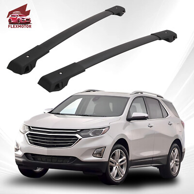 Black Aluminum Cross Bar Fit for Chevrolet Equinox 2018-2024