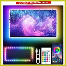 RGB Backlight LED Strip for TVs - 16.4ft USB Lighting for Home Theater