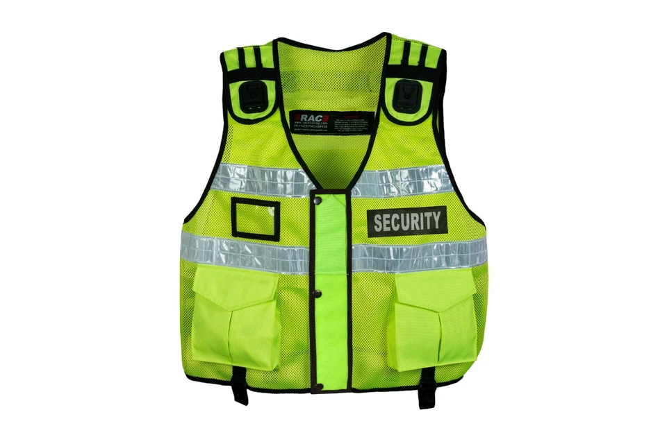 GSW High-Visibility Security Vest - Reflective Strips Durable & Lightweight
