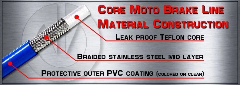 2004 - 2008 Suzuki RM250 Front and Rear Brake Line Kit - Image 4 of 4