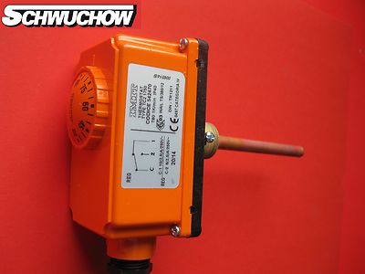 Tauchthermostat TC 100 A 0-90°C 100 mm lang Kessel Thermostat Temperaturregler