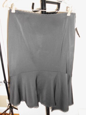 nwt DAVID MEISTER BLACK SYMETRIC BLACK SKIRT SIZE 4 $204 (k100
