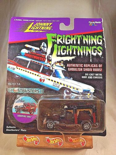 1996 Johnny Lightning Frighting Lightings Collectors ED VAMPIRE VAN caoutchouc noir - Photo 1/6