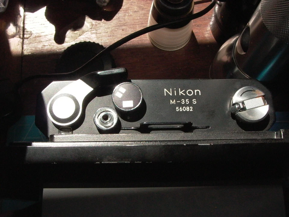 Cámara microscopio Reichert Austria ibsor T,b,1-125 obturador Nikon M-35s cámara Foto 2 de 4