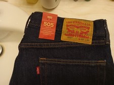 Levis 505 Jeans New Mens Regular Fit Straight Leg New