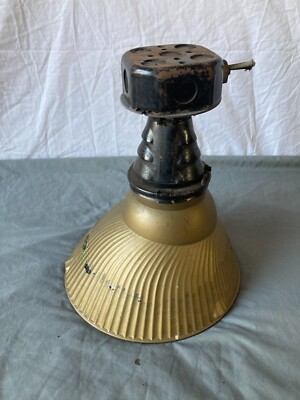 【Muster】valo shade vintage Vtg Industrial X Ray Light Gold Mercury Shade Factory Curtis