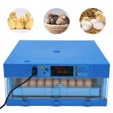 Automatic Hatcher For Hatching Chicken Birds 80W 64 Eggs Incubator Fully Digital