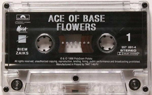Ace Of Base – Flowers, Original Cassette, Europe Version - Image 3 of 4