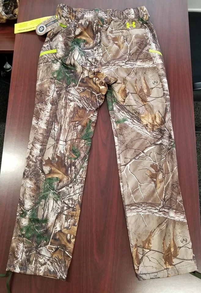 UA Under Armour Realtree Camo Scent Control Men's Fleece Hunting Pants ColdGear - Image 2 of 4
