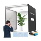 Glendan 40"x40" Light Box Photography, Large Photo Light Box with 3 Light Pan...