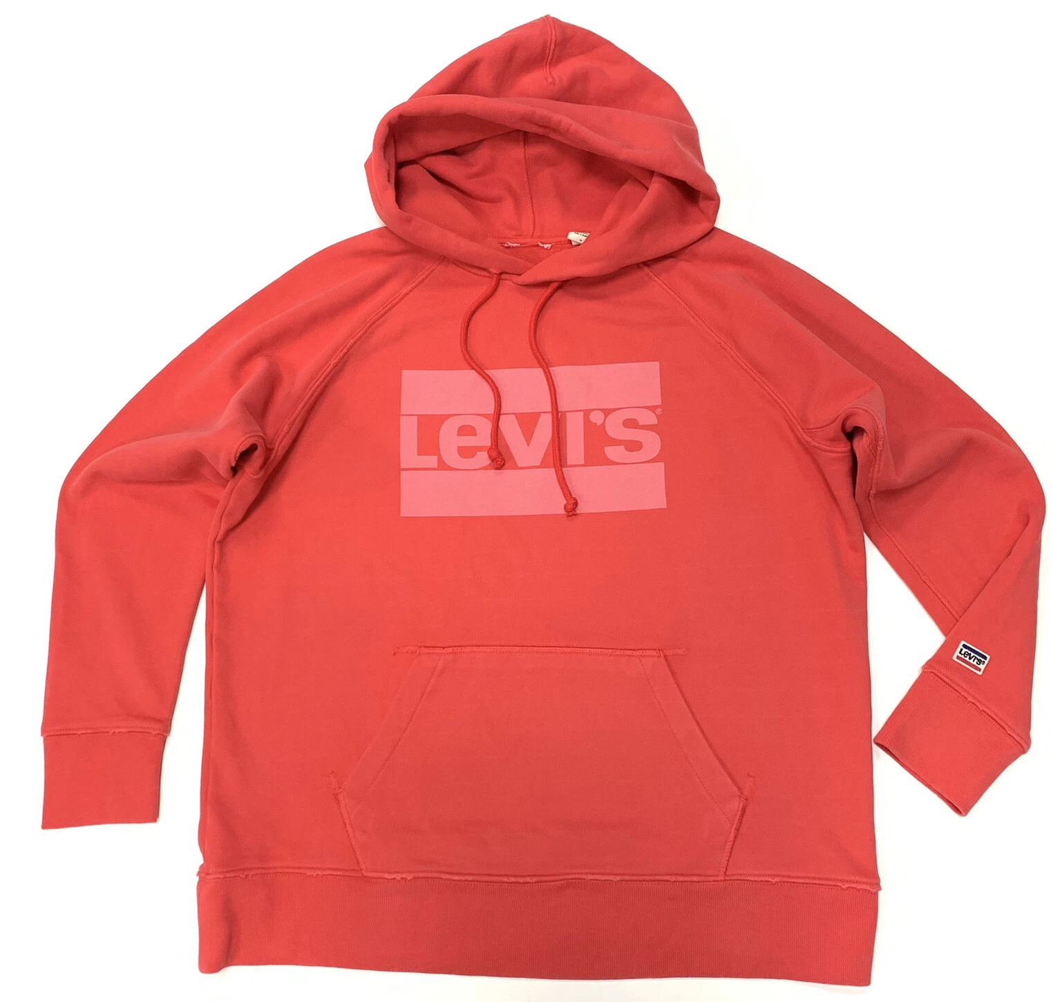 Levi’s Women's Relaxed Fit Graphic Sport Hoodie In Washed Red