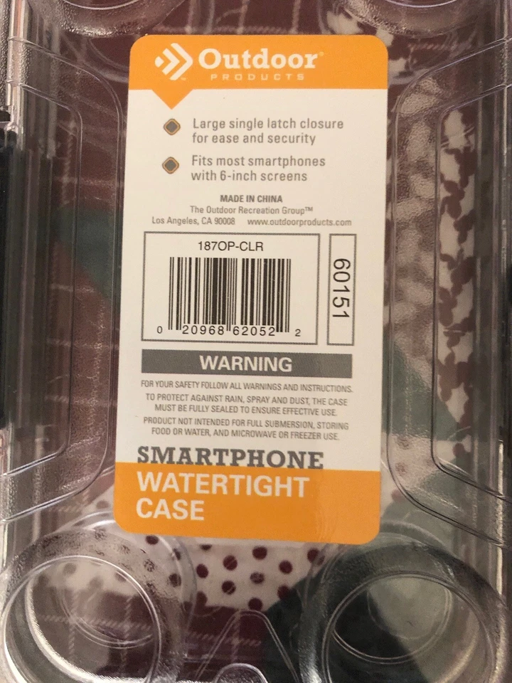 (2)SMARTPHONE WATERTIGHT CASE FOR 6 INCH SMART PHONES BEACH BOATING SNOW SPORTS - Image 2 of 4