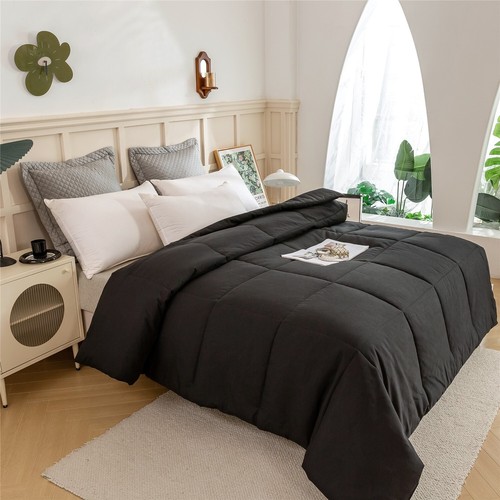 Box Stitched Style Down Alternative Comforter 300 GSM Fill,Size: Queen/ king - 第 2/25 張圖片