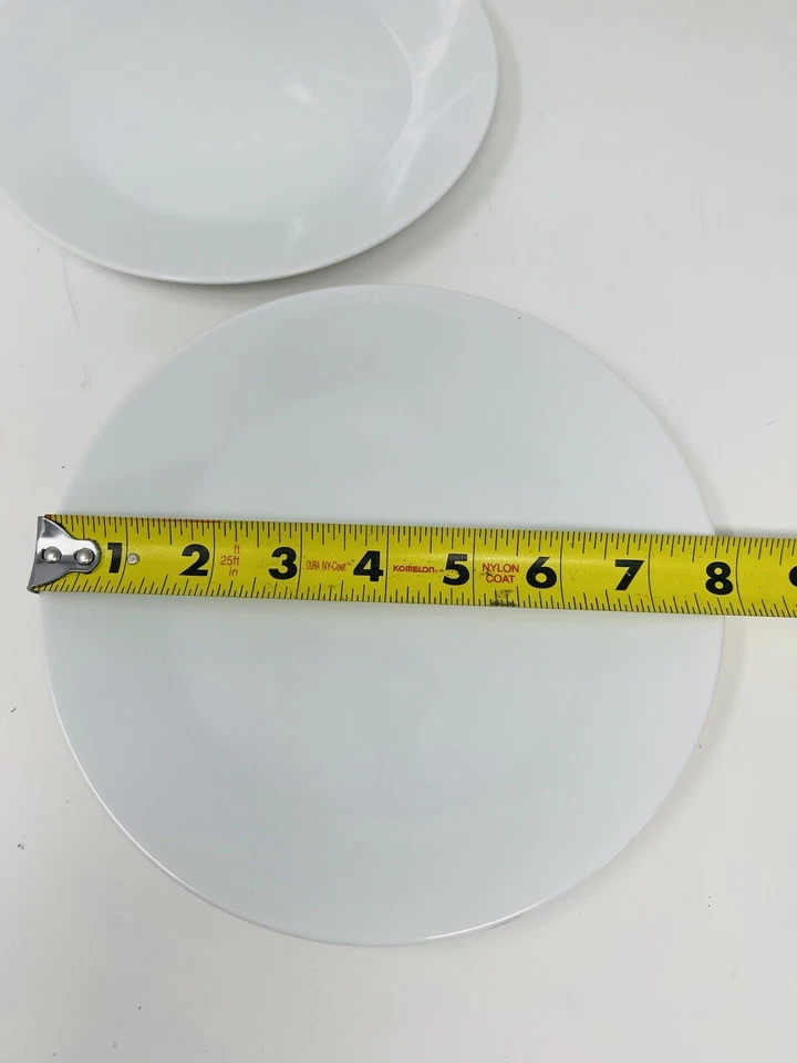 Set 3 IKEA Skyn All White SALAD/Dessert Plates 7 7/8" Round #21986 NEW - Image 4 of 4
