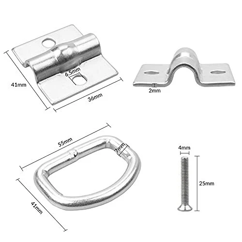 D Ring Tie Downs 4 Pack Cargo Tie Downs Anchors D Lashing Rings