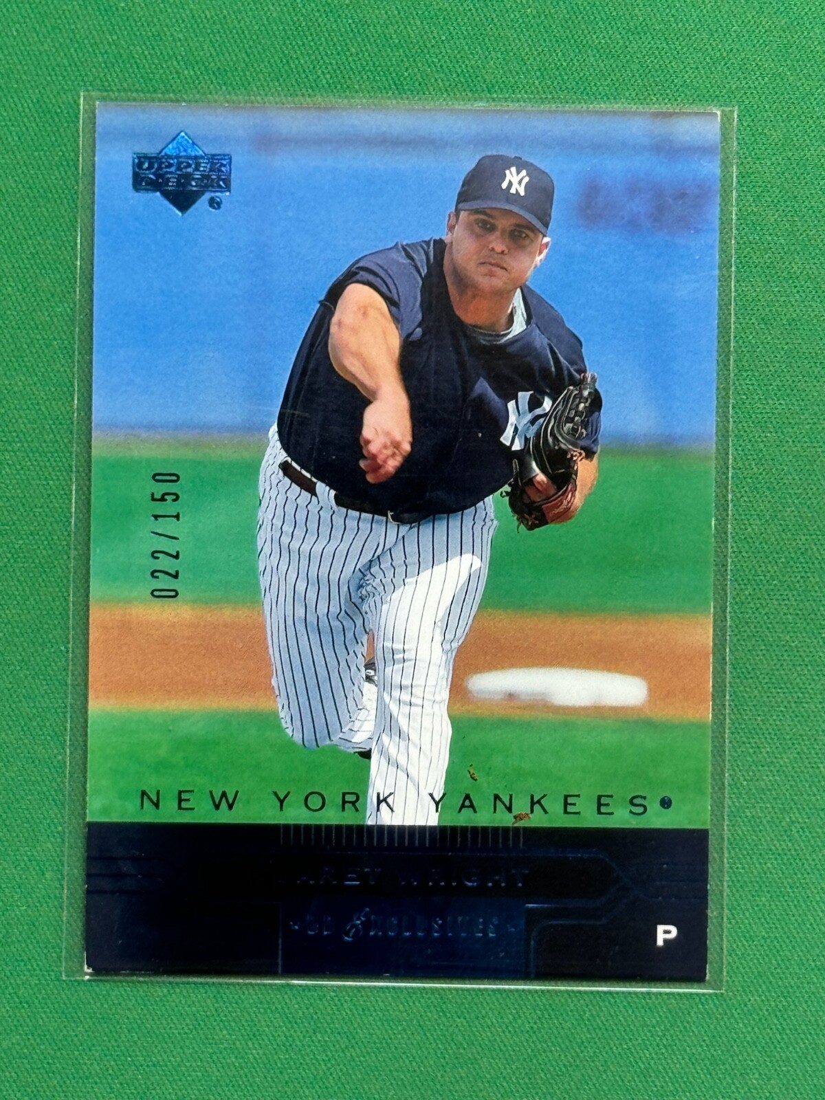 2005 Upper Deck Baseball Jaret Wright #376 Blue Parallel /150