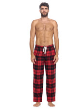 Ashford  Brooks Mens Super Soft Flannel Plaid Pajama Sleep Pants
