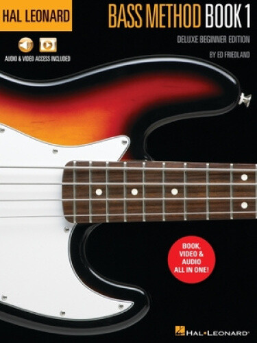 Hal Leonard Bass Method Book 1 - Deluxe Beginner Edition with Access to Audio