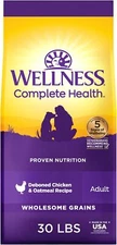 30 LBS Wellness Health Dry Dog Food, Wholesome Grains, Natural,Chicken & Oatmeal
