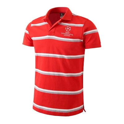 Original Champions League Polo-Shirt, Red striped/Rot gestreift