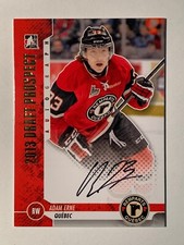2012-13 ITG 2013 Draft Prospect Auto ADAM ERNE /20 Gold Version Card# A-AER2