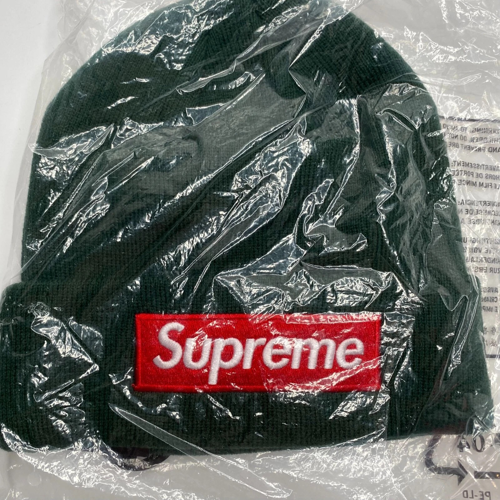 Bonnet Supreme x New Era boîte logo pin foncé FW22 taille unique