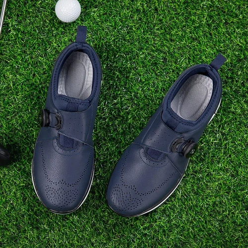 Zapatos de Golf de Entrenamiento Hombres Cuero Impermeables Antideslizantes Caminar Tenis Botas de Golf - Imagen 5 de 25