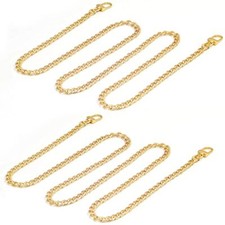 Gold Purse Chain, 2PCS Crossbody Chain Strap, Gold Belt Chain, 47.2 Inches