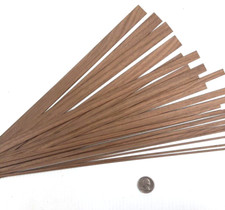 1 Lot of 23pcs 16"L x Misc Widths Walnut Banding with High Tac Adhesive Backing