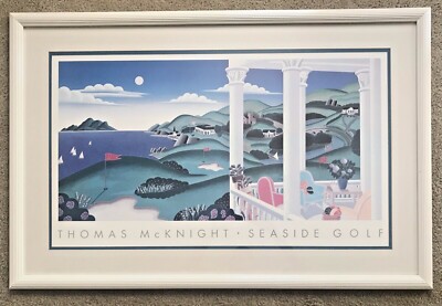 Beautifully Framed Double Matted Large Thomas McKnight SEASIDE