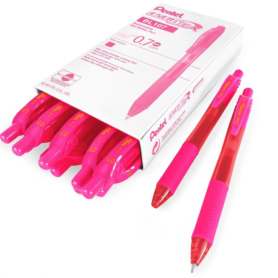 Pentel Energel X BL107 Retractable Gel Rollerball Pens 0.7mm Nib | eBay UK