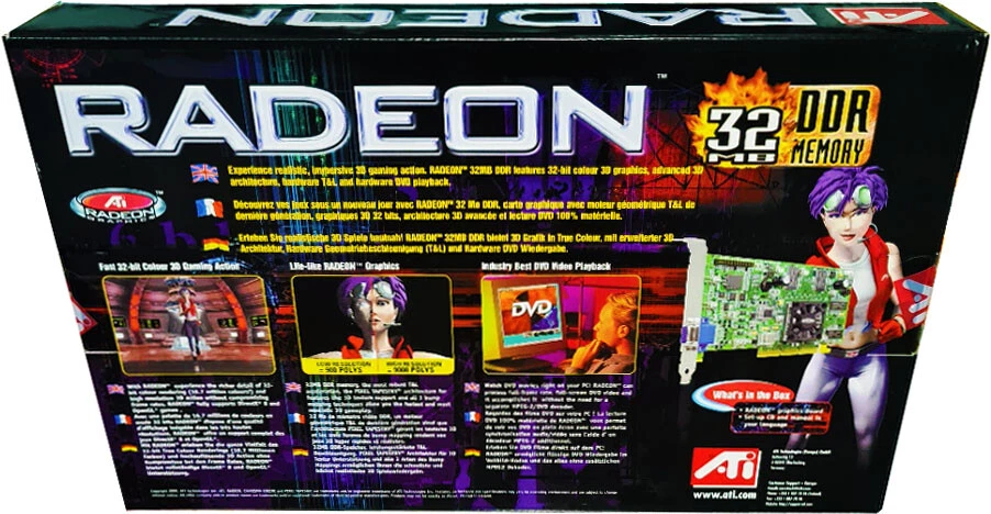 ATI Radeon 32MB DDR, 2X/4X AGP, Vintage 2000 Collectible, New! MISB - Image 2 of 4