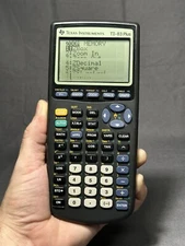 Texas Instruments TI-83 Plus Graphing Calculator Black Works Dead Lines Screen