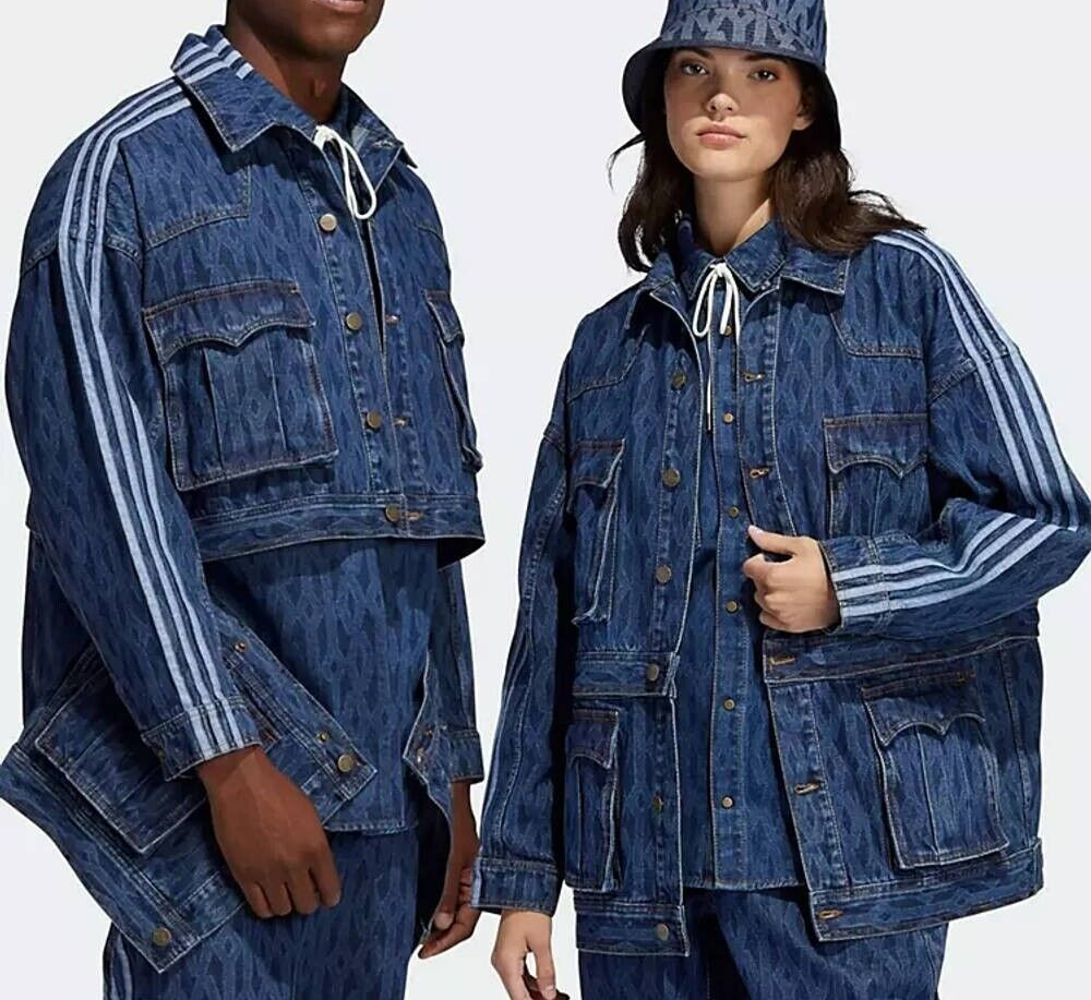 ADIDAS ORIGINALS X IVY PARK MONOGRAM DENIM LOOSE TRACK ADIDAS ORIGINALS X IVY PARK MONOGRAM DENIM LOOSE TRACK