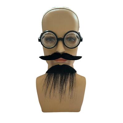 Brille Kunstbart Set Alter Mann Cosplay Kostüm für Halloween Kind Erwachsene