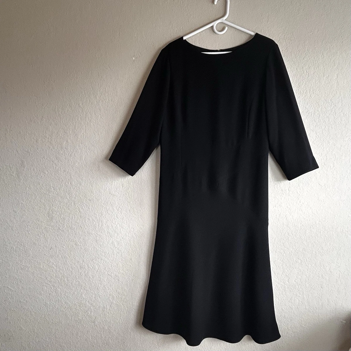 Robe Midi David Warren New York - Taille 8, Bleu Foncé, En Rayon/polyester, Occasion