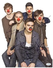 The Wanted Band Nathan Sykes plus Signed Autographed 11x14 Red Noses Photo