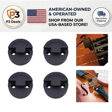 4-Pack Lightweight Rubber Violin Mutes for Peaceful Music Practice Sessions