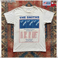 The Smiths Queen Is Dead Us Tour 86 Unisex White T-shirt Size S-5xl The Smiths Queen Is Dead Us Tour 86 Unisex White T-shirt Size S-5xl