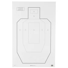 ActionTarget USPSA PAPER Targets 100 Pack Bulk IPSC Practice Shooting Targets