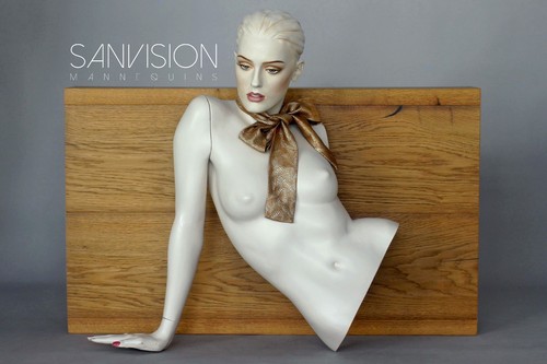 Vintage ROOTSTEIN Mannequin TORSO Female YASMIN + arm + hand Schaufensterpuppe
