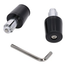 Lenkerenden Lenkergewichte schwarz 2x81g f&uuml;r Lenker ab 18 mm Motorrad Quad ATV