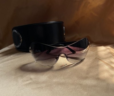 Bulgari Shield Sunglasses with Crystals 6074-B