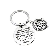 Inspirational Keychain Best Good Friends Good Friends Like Star Keychain