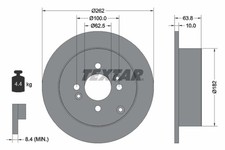 2x TEXTAR Bremsscheibe PRO 92161303 für HYUNDAI RIO GETZ KIA TB MC ACCENT JB i20