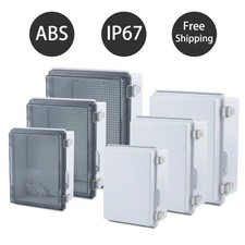 IP67 Waterproof Electrical Junction Box Outdoor ABS Plastic Enclosure UK